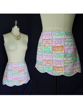 Lilly Pulitzer vintage originals collection Mix Tape Tate dress Skirt cassette 2